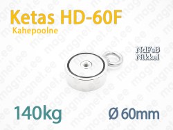 Otsingumagnet Ketas HD-60F 140kg