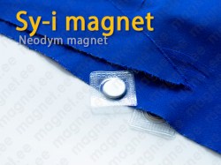 Sy-i magnet, Kvadrat, med PVC-ficka