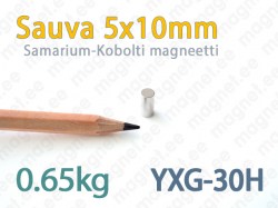 SmCo Sauvamagneetti 5x10mm, YXG30H