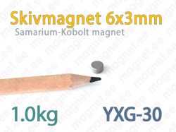 SmCo Skivmagnet 5x4mm, YXG30